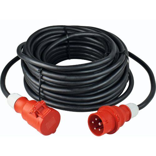  CEE Verlängerung Gummi 400V as-Schwabe CEE-Verlängerung 1,6m, schwarz, H07RN-F 5G4, 400V/32A/5polig 12362007