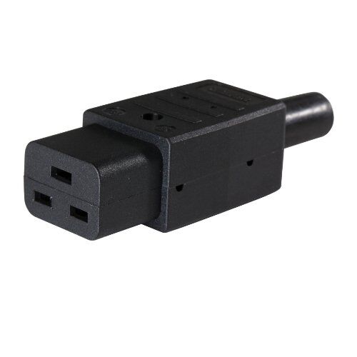  Thermoplast Stecker und Steckdosen as-Schwabe Thermoplast-Gerätesteckdose 70°, schwarz, Typ C19 Kaltgerätesteckdose 12362610