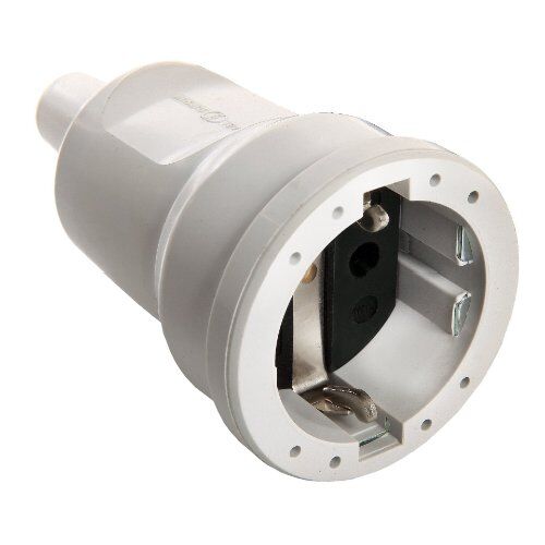  Steckvorrichtung 230V as-Schwabe PVC-Kupplung, grau, max. Querschnitt 1,5mm² 230V/16A 12362594