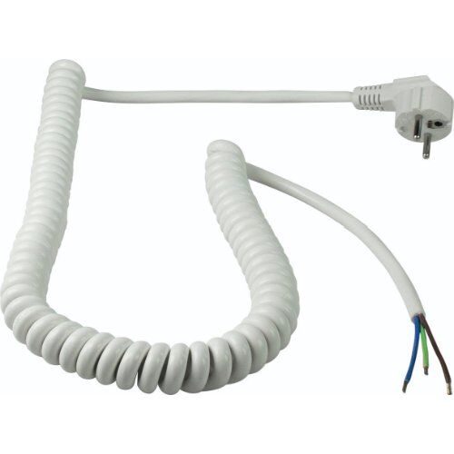  Anschlussleitung mit Spiralkabel as-Schwabe Anschluss Spiralkabel H05VV-F 3G1,5 weiß 4 m 12362398