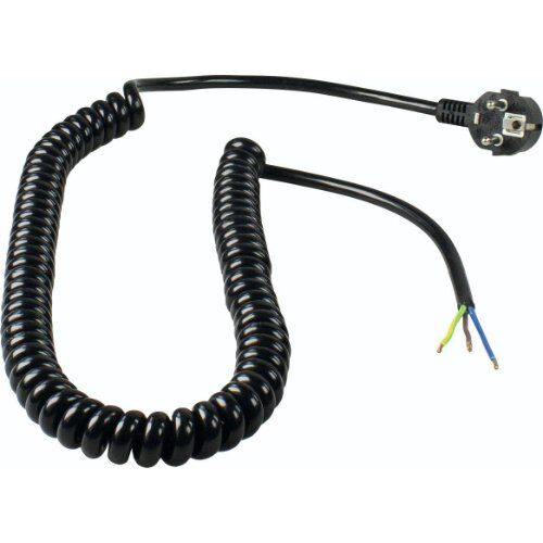  Anschlussleitung mit Spiralkabel as-Schwabe Anschluss Spiralkabel H05VV-F 3G1,5 schwarz 4 m 12362399