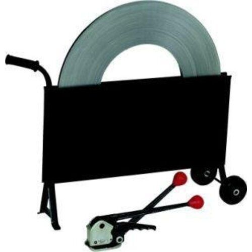 Stahlband-Umreifungsset 16 mm Banholzer u. Wenz Stahlbandset "S" 16 mm, MK 4, Abroller, Schwarz-Ablage,Stahlb. 12367609