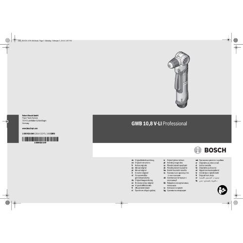  10,8V System Bosch Akku-Winkelbohrmaschine GWB 12V-10, mit 2 x 2.0 Ah Li-Ion Akku, L-BOXX 12369033