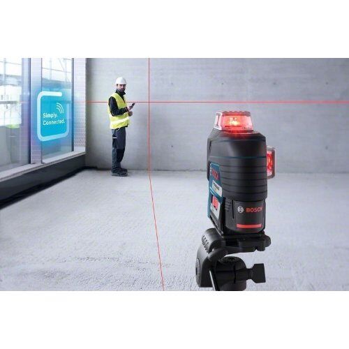 Messtechnik Linienlaser Bosch Linienlaser GLL 3-80 C, mit 4 x 1,5 V-LR6, AA1 Akku-Adapter, Baustativ BT 150 12369328