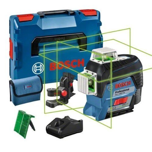  Linienlaser Bosch Linienlaser GLL 3-80 CG, mit 1 x 2.0 Ah Li-Ion Akku, Halterung BM 1, L-BOXX 12369331