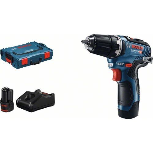  12V System Bosch Akku-Bohrschrauber GSR 12V-35, mit 2 x 3.0 Ah Li-Ion Akku, L-BOXX 12369410