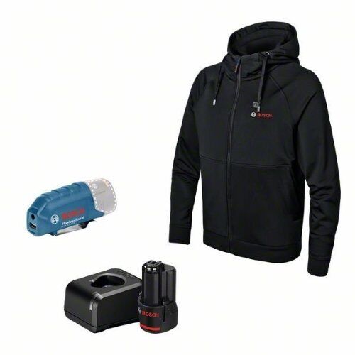 12V System Bosch Beheizbare Kleidung GHH 12+18V XA: Akkuadapter, Ladegerät, 1x Akku, Gr. M 12369262