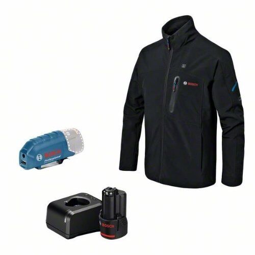  12V System Bosch Beheizbare Kleidung GHJ 12+18V XA: Akkuadapter, Ladegerät, 1x Akku, Gr. 2XL 12369247