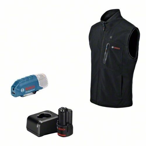  12V System Bosch Beheizbare Kleidung GHV 12+18V XA: Akkuadapter, Ladegerät, 1x Akku, Gr. XL 12369245