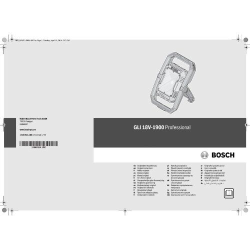  Akku-Leuchten Bosch Akku-Bauleuchte GLI 18V-1900 12369347