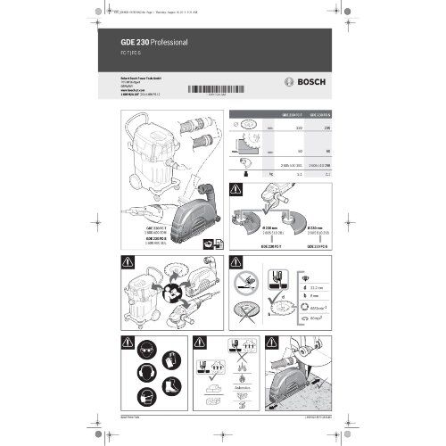  Winkelschleifer & Metallbearbeitung Große Winkelschleifer Bosch Absaughaube Full Cover GDE 230 FC-T, Systemzubehör 12368990