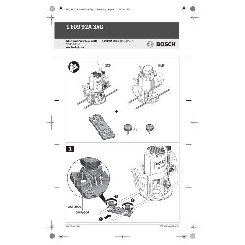  Fräsen Führungsschienensysteme Bosch Zirkeladapter OFZ, Systemzubehör 12369235