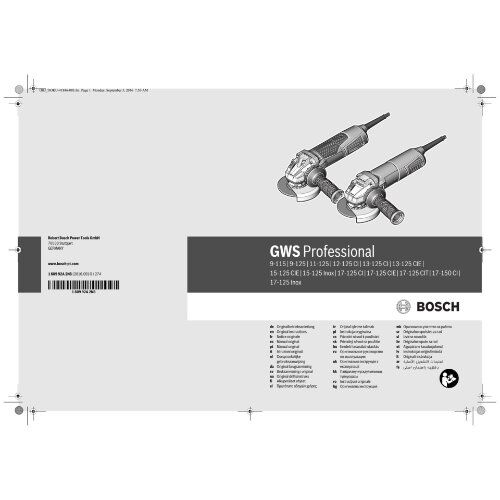  Kleine Winkelschleifer Bosch Winkelschleifer GWS 17-125 CI 12368935
