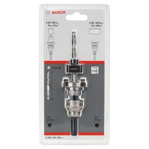  Sechskant-Steckdosenadapter für Gewindelochsägen mit Q-LOCK Bosch Sechskantadapter, für Dreh- und Schlagbohrer 12373857