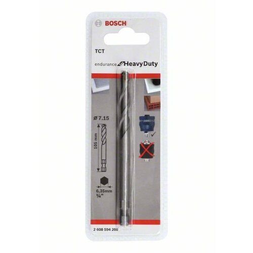  TCT Zentrierbohrer für Power Change Plus-Lochsägen Bosch Zentrierbohrer Plus TCT Ø 8,5 x 105 mm, für Dreh- und Schlagbohrer 12373838