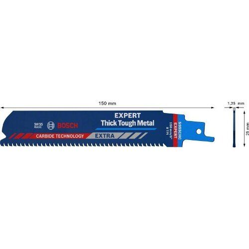  EXPERT ‘Thick Tough Metal’ S 955 CHC Säbelsägeblätter Bosch EXPERT ‘Thick Tough Metal’ S 955 CHC Säbelsägeblatt, 10 Stück, für Säbelsägen 12373868