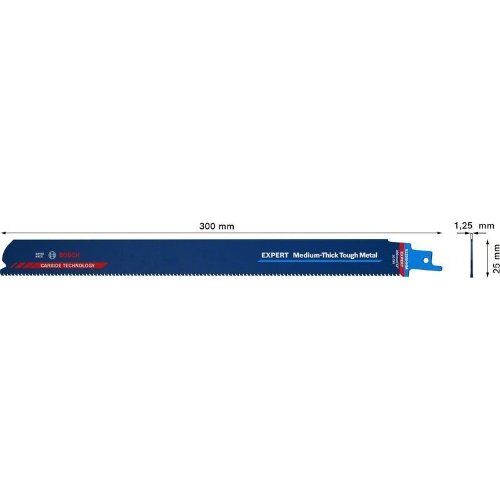  EXPERT ‘Medium-Thick Tough Metal’ S 1255 HHM Säbelsägeblätter Bosch EXPERT ‘Medium-Thick Tough Metal’ S 1255 HHM Säbelsägeblatt, 1 Stück, für Säbelsägen 12373880