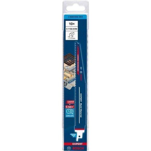  EXPERT ‘Multi Material’ S 1156 XHM Säbelsägeblätter Bosch EXPERT ‘Multi Material’ S 1156 XHM Säbelsägeblatt, 10 Stück, für Säbelsägen 12373907