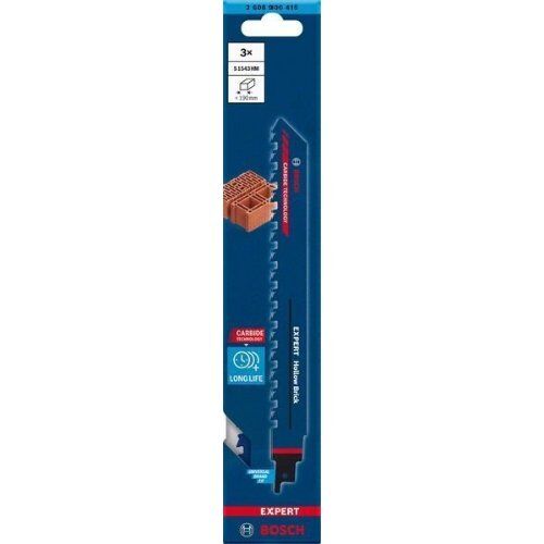  EXPERT ‘Hollow Brick’ S 1543 HM Säbelsägeblätter Bosch EXPERT ‘Hollow Brick’ S 1543 HM Säbelsägeblatt, 3 Stück, für Säbelsägen 12373913