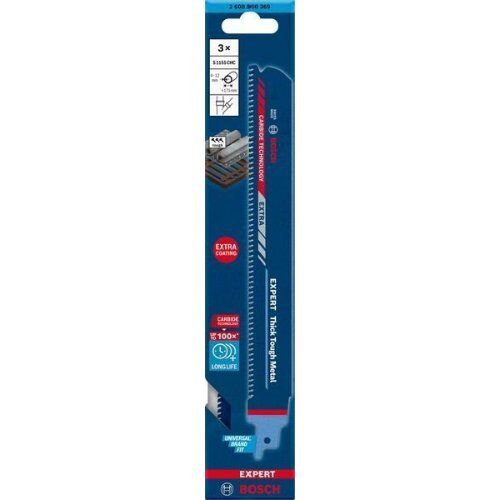  EXPERT ‘Thick Tough Metal’ S 1155 CHC Säbelsägeblätter Bosch EXPERT ‘Thick Tough Metal’ S 1155 CHC Säbelsägeblatt, 3 Stück, für Säbelsägen 12373872