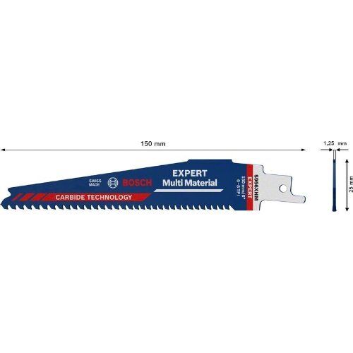  EXPERT ‘Multi Material’ S 956 XHM Säbelsägeblätter Bosch EXPERT ‘Multi Material’ 956 XHM Säbelsägeblatt, 10 Stück, für Säbelsägen 12373904