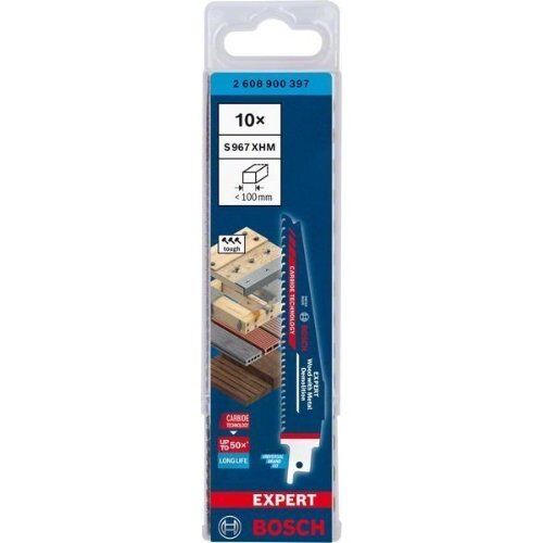  EXPERT ‘Wood with Metal Demolition’ S 967 XHM Säbelsägeblätter Bosch EXPERT ‘Wood with Metal Demolition’ S 967 XHM Säbelsägeblatt, 10 Stück, für Säbelsägen 12373893