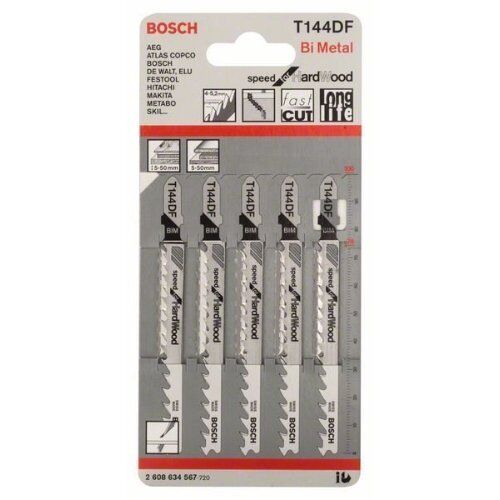  T 144 DF Stichsägeblätter Speed for Hardwood Bosch Stichsägeblatt T 144 DF, für Stichsägen 12374146