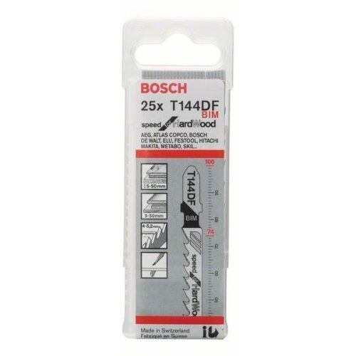  T 144 DF Stichsägeblätter Speed for Hardwood Bosch Stichsägeblatt T 144 DF, für Stichsägen 12374147