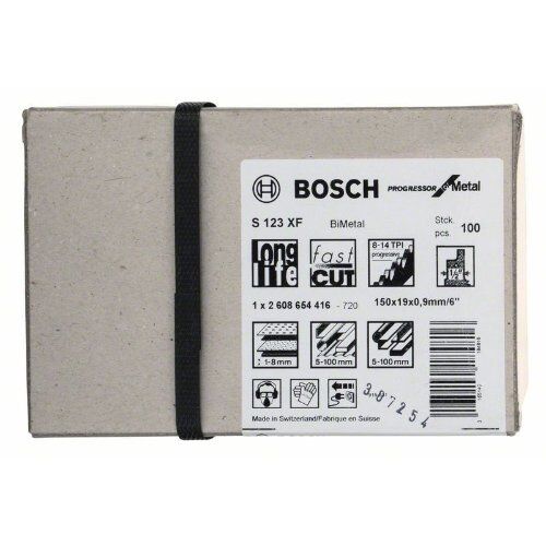  S 123 XF Progressor for Metal Säbelsägeblätter Bosch Säbelsägeblatt S 123 XF, für Säbelsägen 12373991