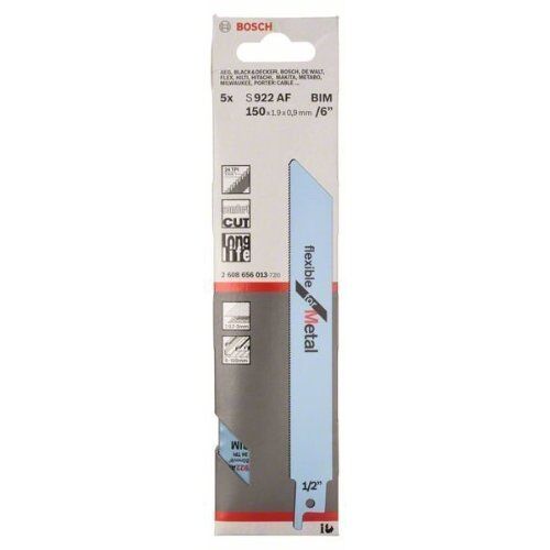  S 922 AF Flexible for Metal Säbelsägeblätter Bosch Säbelsägeblatt S 922 AF, für Säbelsägen 12373997