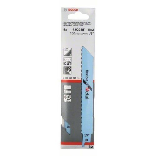  S 922 BF Flexible for Metal Säbelsägeblätter Bosch Säbelsägeblatt S 922 BF, für Säbelsägen 12374011