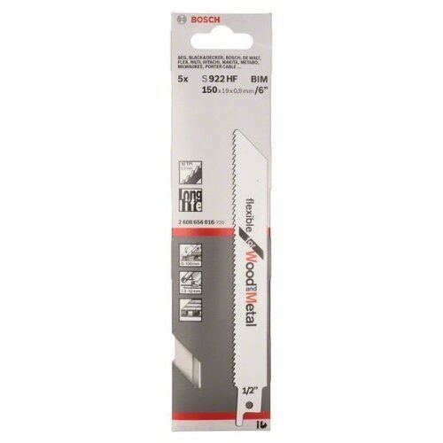  S 922 HF Flexible for Wood and Metal Säbelsägeblätter Bosch Säbelsägeblatt S 922 HF, für Säbelsägen 12374044