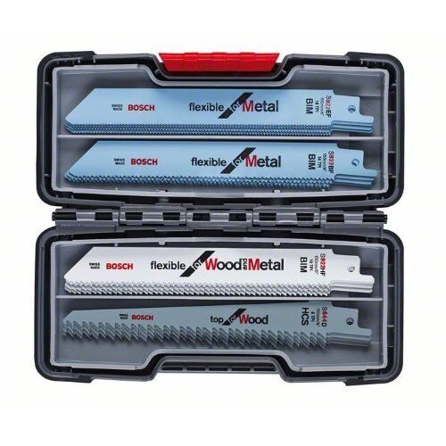  Sägeblatt- und Lochsägen-Sets 20-teilige Tough Box-Sets Wood and Metal Bosch 20-tlg. Säbelsägeblatt-Set Wood and Metal, für Säbelsägen 12372317