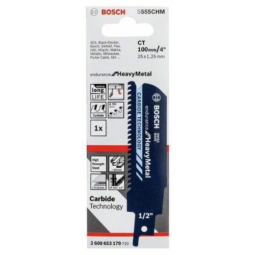  S 555 CHM Endurance for Heavy Metal Säbelsägeblätter Bosch Säbelsägeblatt S 555 CHM, für Säbelsägen 12373927