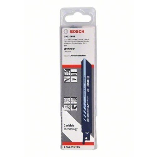  S 922 EHM Endurance for Stainless Steel Säbelsägeblätter Bosch Säbelsägeblatt S 922 EHM, für Säbelsägen 12373935