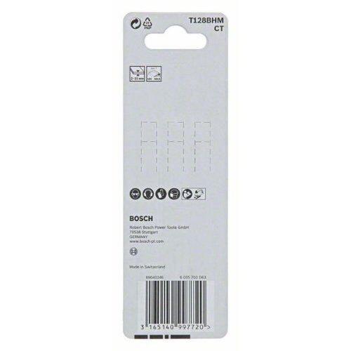  T 128 BHM Endurance for Laminate Stichsägeblätter Bosch Stichsägeblatt T 128 BHM, für Stichsägen 12374095