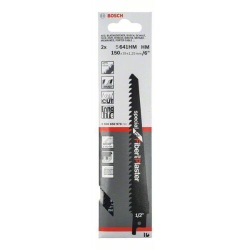  S 641 HM Endurance for Fibre Plaster Säbelsägeblätter Bosch Säbelsägeblatt S 641 HM, für Säbelsägen 12373967