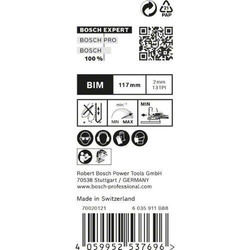  EXPERT ‘Hardwood 2-Side Clean’ T 308 BF Stichsägeblätter Bosch EXPERT ‘Hardwood 2-side clean’ T 308 BF Stichsägeblatt, 25 Stück, für Stichsägen 12374097