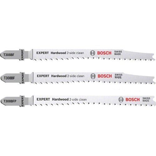  Sägeblatt- und Lochsägen-Sets EXPERT ‘Hardwood 2-Side Clean‘ Stichsägeblatt-Sets Bosch EXPERT ‘Hardwood 2-side clean‘ Stichsägeblatt-Set, 2-tlg., T308BF/BFP, für Stichsägen 12372327