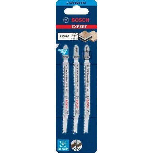  EXPERT ‘Hardwood 2-Side Clean’ T 308 BF Stichsägeblätter Bosch EXPERT ‘Hardwood 2-side clean’ T 308 BF Stichsägeblatt, 3 Stück, für Stichsägen 12374098