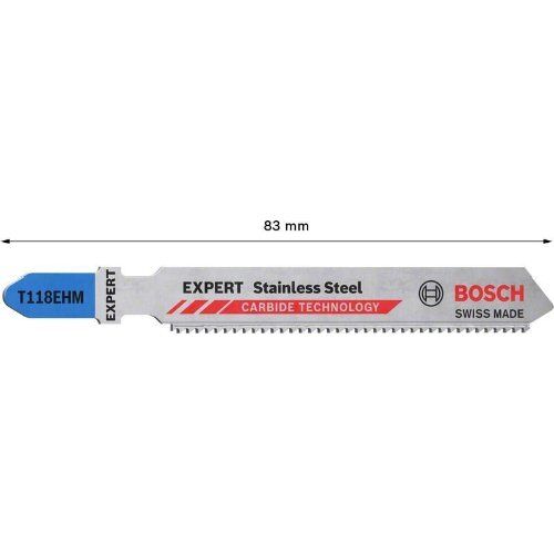  EXPERT ‘Stainless Steel’ T 118 EHM Stichsägeblätter Bosch EXPERT ‘Stainless Steel’ T 118 EHM Stichsägeblatt, 3 Stück, für Stichsägen 12374132