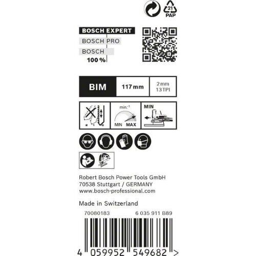 EXPERT ‘Hardwood 2-Side Clean’ T 308 BFP Stichsägeblätter Bosch EXPERT ‘Hardwood 2-side clean’ T 308 BFP Stichsägeblatt, 25 Stück, für Stichsägen 12374106