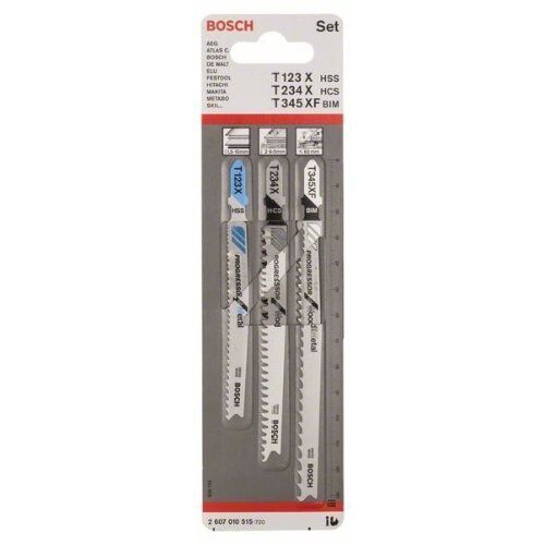  Stichsägeblätter 3-teilige Mixed Sets Progressor for Wood and Metal mit T-Schaft Bosch 3-tlg. Stichsägeblatt-Set, T-Schaft, Progressor for Wood and Metal, für Stichsägen 12374327