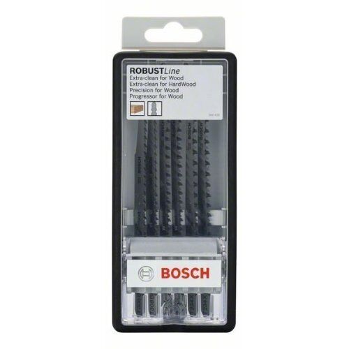  Stichsägeblätter 6-teilige Holzstichsägeblatt-Sets Robust Line mit T-Schaft Bosch 6-tlg. Stichsägeblatt-Set Wood, Robust Line, Progressor, T-Schaft, für Stichsägen 12374316