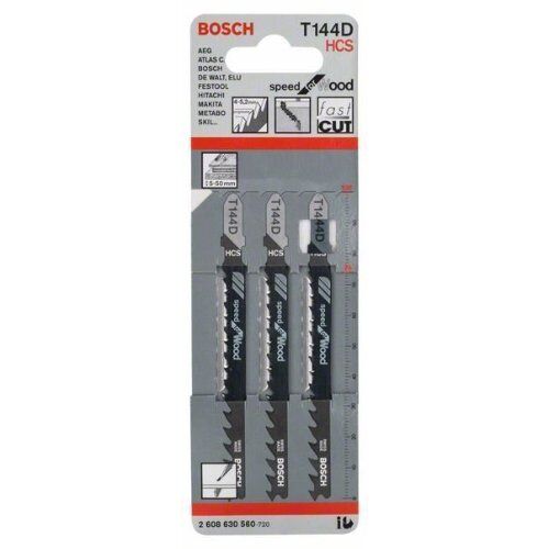  T 144 D Speed for Wood Stichsägeblätter Bosch Stichsägeblatt T 144 D, für Stichsägen 12374241