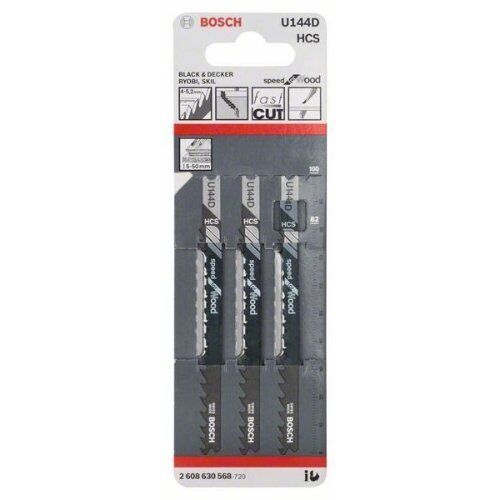  U 144 D Speed for Wood Stichsägeblätter Bosch Stichsägeblatt U 144 D, für Stichsägen 12374299
