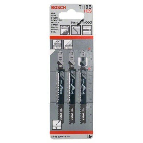  T 119 B Basic for Wood Stichsägeblätter Bosch Stichsägeblatt T 119 B, für Stichsägen 12374255