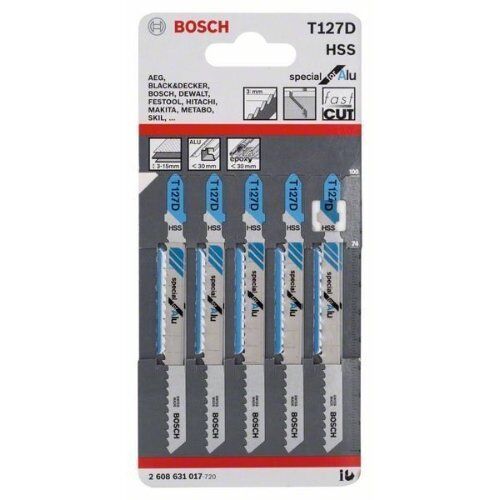  T 127 D Special for Alu Stichsägeblätter Bosch Stichsägeblatt T 127 D, für Stichsägen 12374213