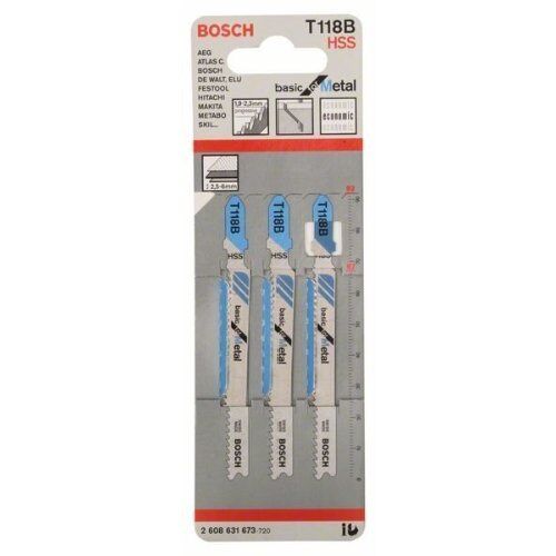  T 118 B Basic for Metal Stichsägeblätter Bosch Stichsägeblatt T 118 B, für Stichsägen 12374285
