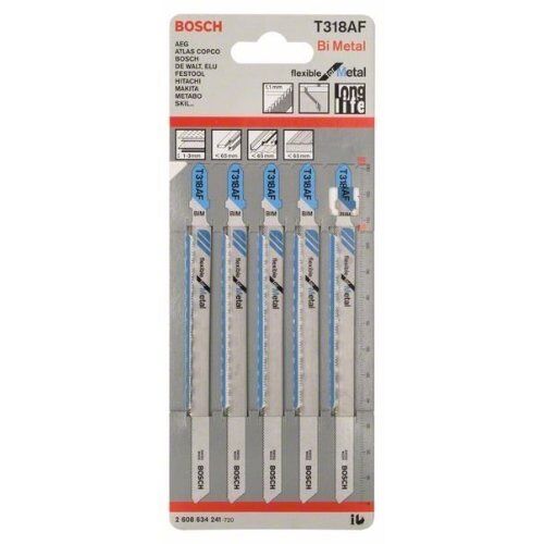  T 318 AF Flexible for Metal Stichsägeblätter Bosch Stichsägeblatt T 318 AF, für Stichsägen 12374204